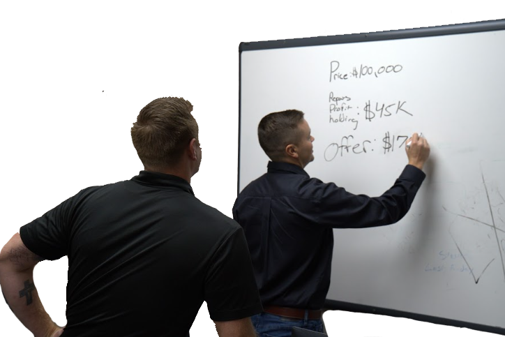 ben writing on the board